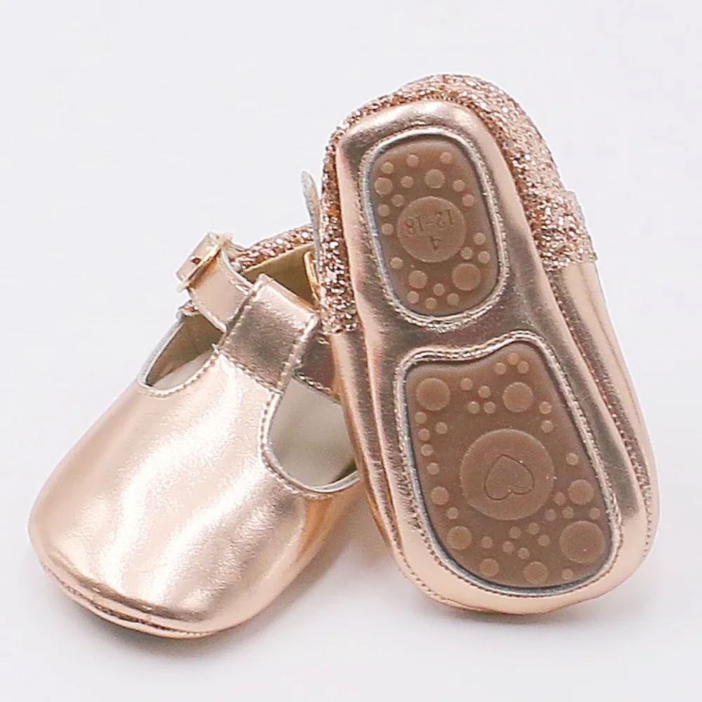 rose gold little girl shoes