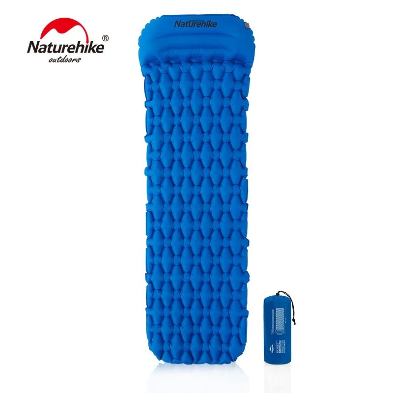 

Naturehike Sleeping Pad New Hand Press Inflating Camping Mattress Ultralight Outdoor Hiking Tent Mats With Pillow Air Bag