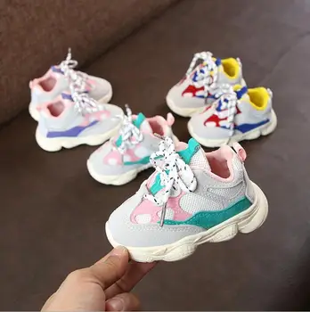 

Baby Girl Boy Toddler Shoes Infant Casual Running Shoes Spring Soft Bott Kids Sports Shoes Breathable Fashion Casual Sneakers