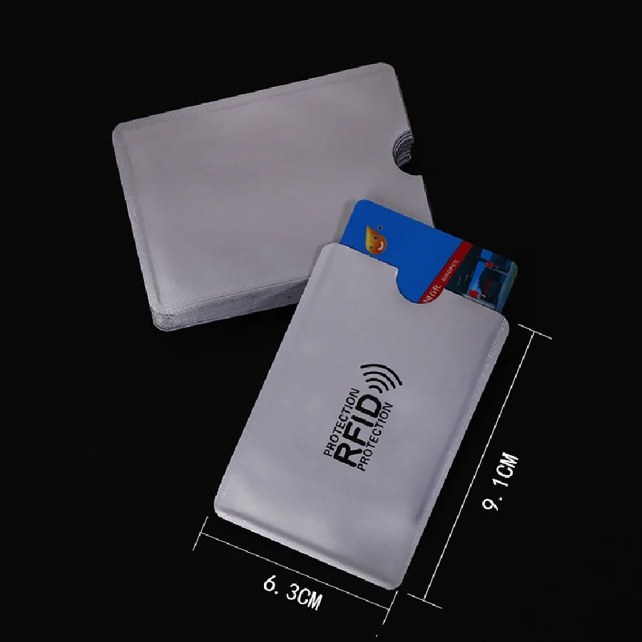 100 шт./лот защита от сканирования карт для кредитных RFID анти магнитная