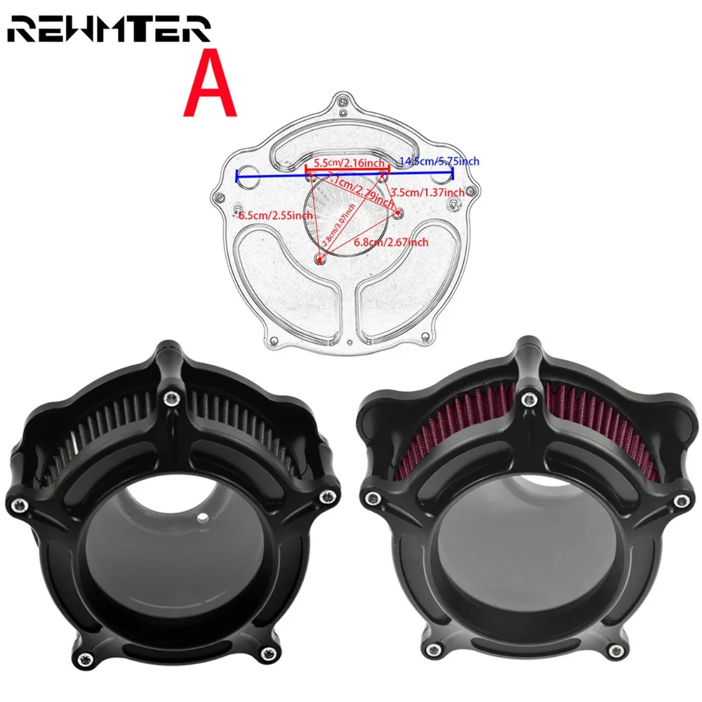 Motorcycle Black Red Air Cleaner Intake Filter Billet CNC Aluminum For Harley Sportster 883 1200 XL 1991-2018 2019 | Автомобили и