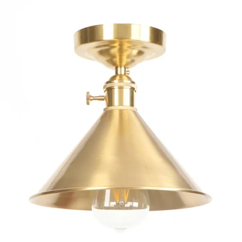 

Bronze Modern LED ceiling light Fine copper Vintage decoration dining room bar balcony bedroom living room ceiling lamp RCL0004