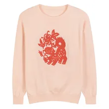 SRUILEE Dog and Flower Embroidery Jumper 2018 New Autumn Women Sweater Pullover Knit Top Sweet Soft Jersey Sueter Mujer Runway