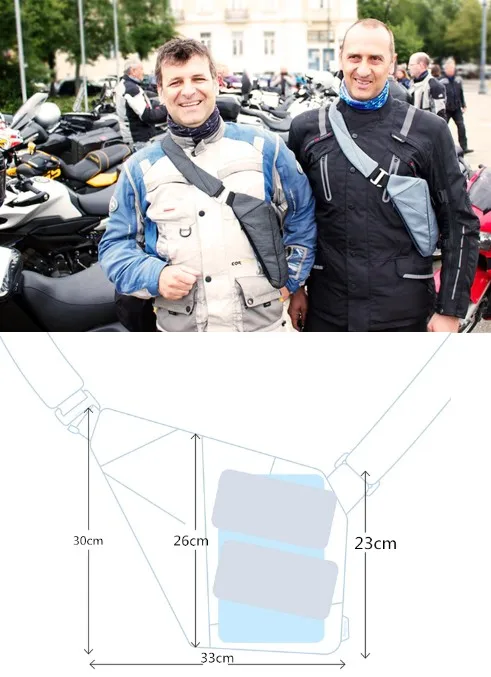 Esportes Viagem Carteira Invisível Axilar Multifuncional Saco do mensageiro