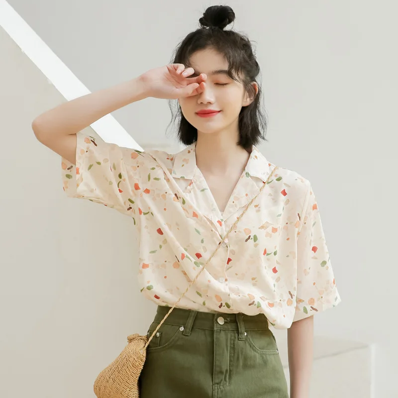 chiffon-printing-shirt-women's-summer-loose-thin-short-sleeve-shirts-blouse-girl-new-korean-french-retro-leisure-tops-wear-h9157