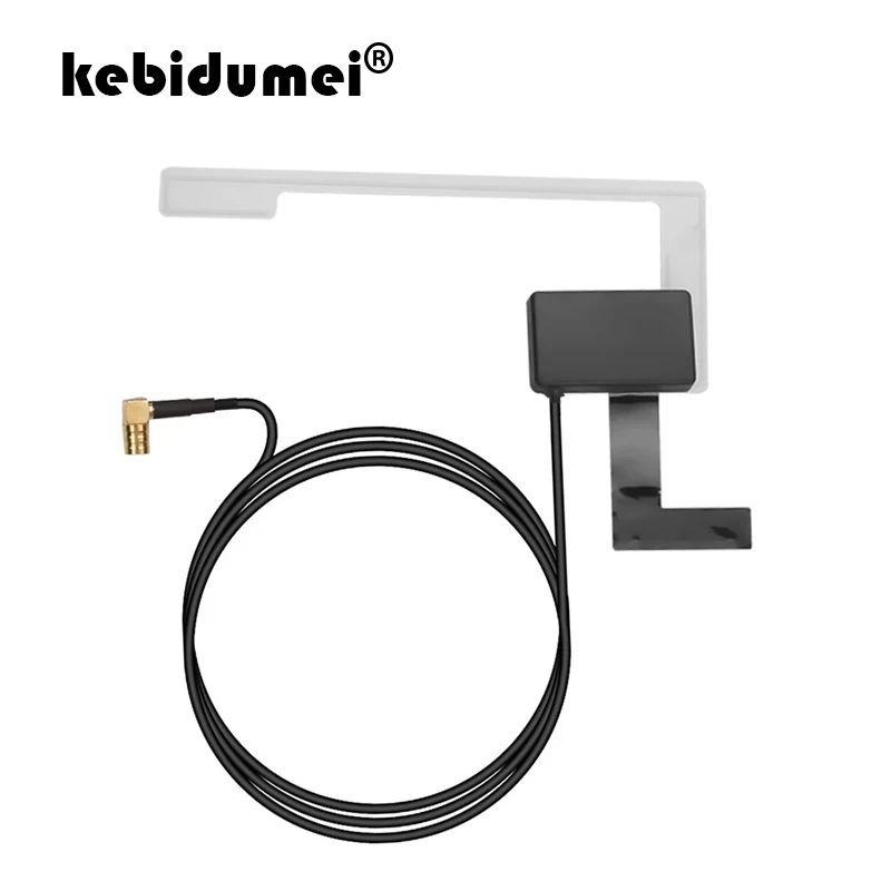 

kebidumei Car Antenna for Radio Universal DAB/DAB + SMB Connector Car Digital Active Antenna for Radio TV Box Signal Receiver