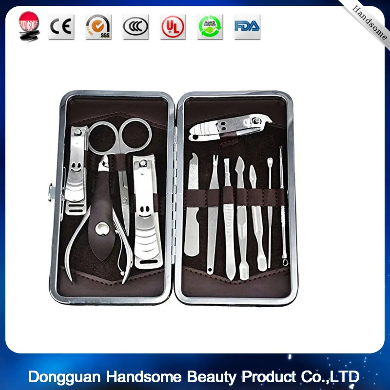 

12 Pcs/Set Professional Nail Cuticle Clippers Pedicure Cutter Manicure Cleaner Grooming Kit Tool Home Essential Nail Health Care