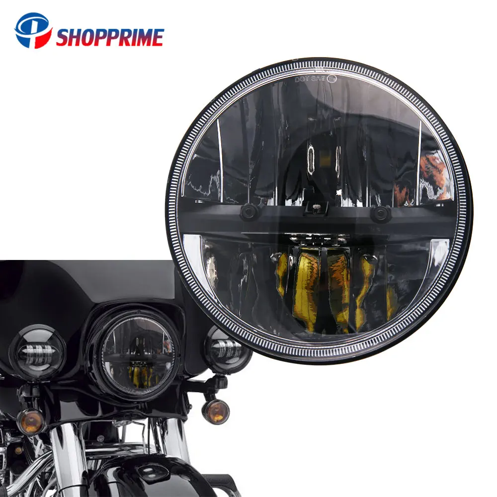 Motorcycle headlamp 7 INCH 40W LED Headlights Hi/Lo Beam Bulb For