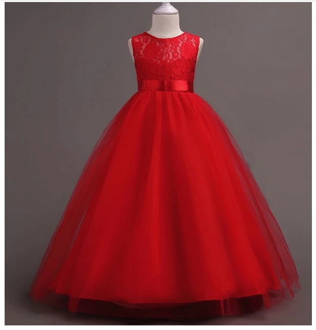

Korean princess dress baby girls dress flowers dress wedding dress children