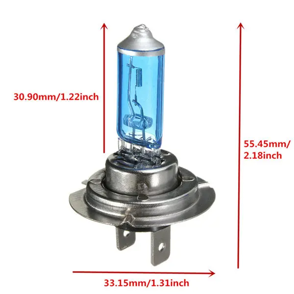 2 шт. H7 55 Вт, автомобильные передние фары, автомобильная противотуманная фара, парковочная лампа, яркий белый свет, 6300K 12 V, автомобильный стиль