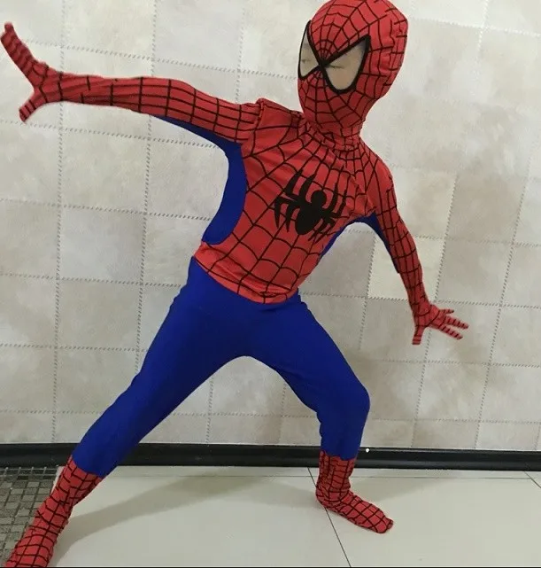2018 Yeni Gelmesi Orumcek Adam Kostumu Cocuk Orumcek Adam Kostumleri Cocuklar Orumcek Adam Tayt Superhero Orumcek M Cosplay Giyim Cosplay Clothing Spiderman Costumespider Man Costume Aliexpress