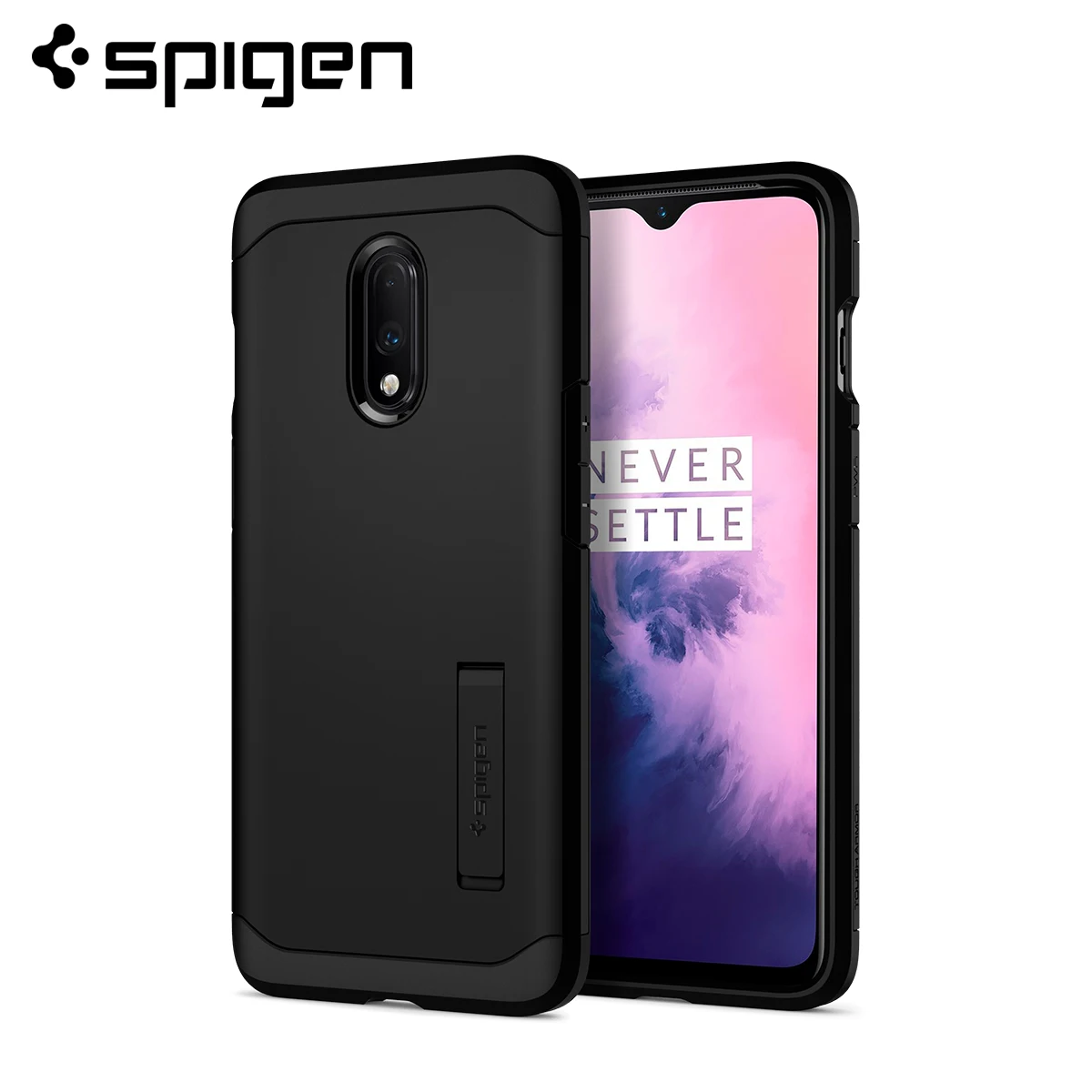 Online Funda de SPIGEN OnePlus 7 funda resistente armadura negra K08CS26436 MIL STD 810 resistente a caídas