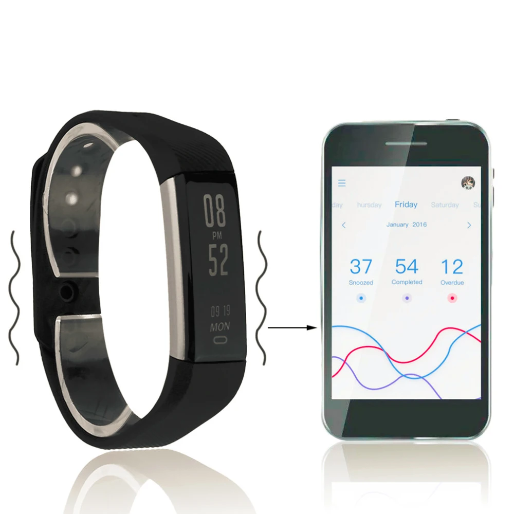 

ID115 Smart Bracelet Heart Rate Monitor Fitness Tracker Step Counter Bluetooth Band Alarm Clock Vibration Wristband Compatible