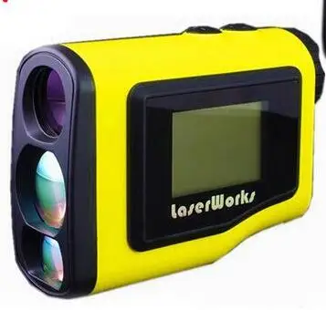 LaserWorks Гольф дальномер бинокль спорт инструменты ЖК-дисплей Дисплей 600 м 1000 м Гольф склон велосиметрия тестер дальномер - Цвет: Цвет: желтый
