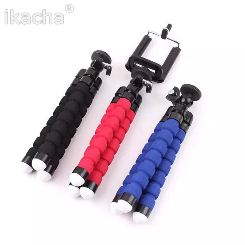 Tripods Tripod for Phone Mobile Camera Holder Clip font b Smartphone b font Monopod Tripe Stand