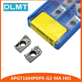 

10Pcs APGT1604 PDFR G2 MA H01 CNC Aluminum cutter blade Insert Mill Tool Machining Center Cutting Tool wood turning tools AL+TIN
