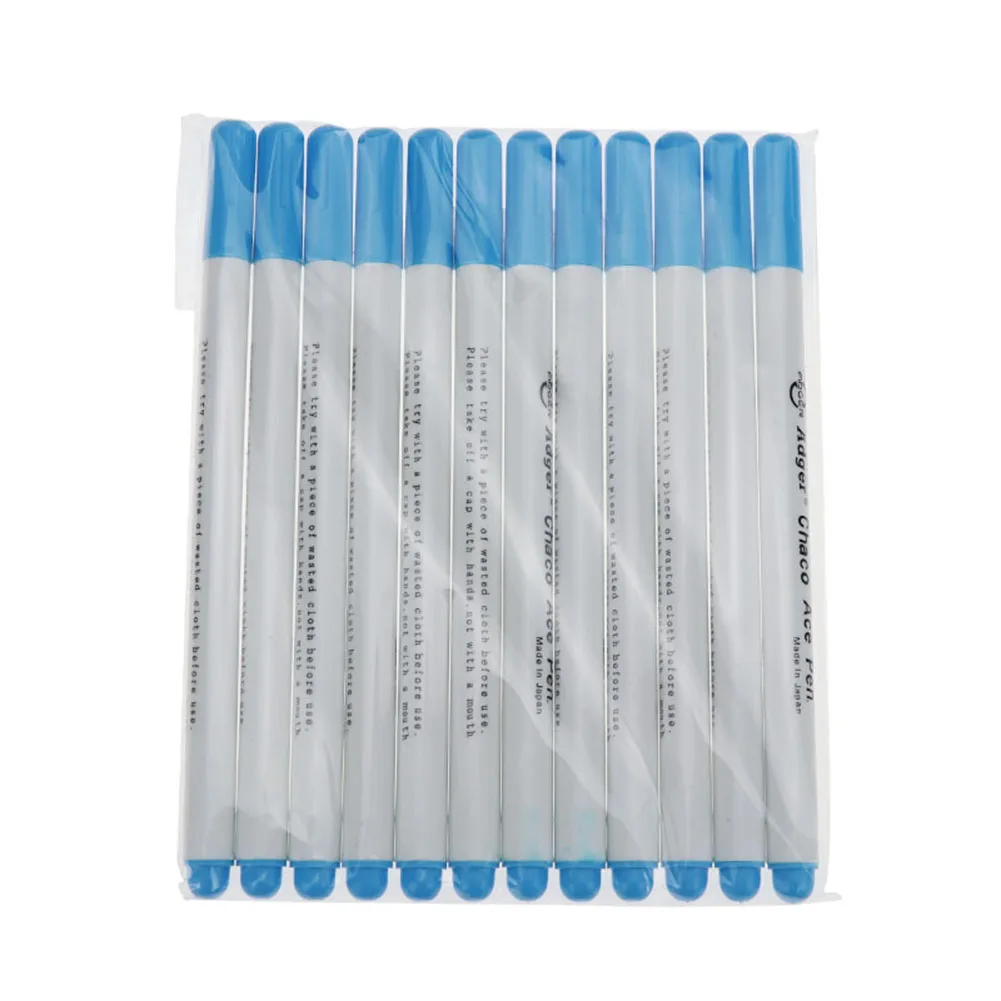 6 шт. Швейные аксессуары пэчворк DIY рукоделие воды стирающиеся Ручки Маркеры для ткани растворимый крестиком меловой инструмент карандаш - Цвет: Blue