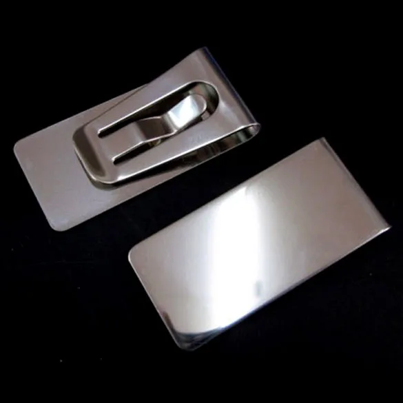 

New Solid Slim Money Wallet Unisex Clip Clamp Card Stainless Steel Credit Business Card Holder Stainless Steel Storage Clip 49