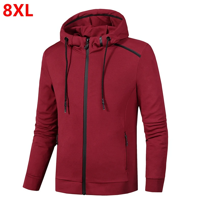 

Spring new hooded plus size Men's Cardigan spring and autumn large size casual new coat
