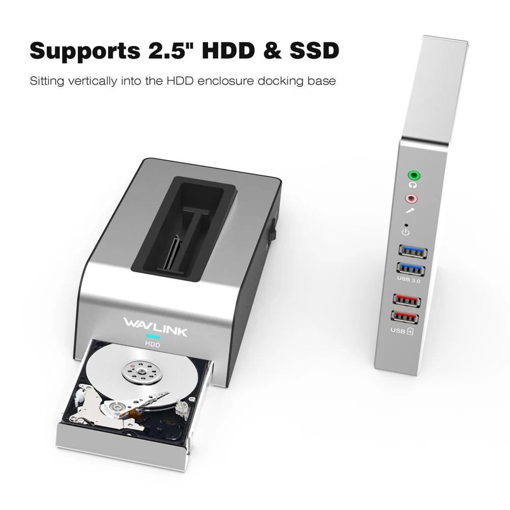 Wavlink usb 3.0 Universal Docking Station dual video HDD & SSD Gehäuse Basis unterstützung dvi/hdmi
