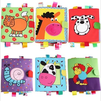 

Baby Toys Crib Bumper Newbron Cloth Book Infant Rattles Knowledge Around Multi-Touch Colorful Bed Bumper Baby Toys 0-12 Months