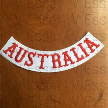 Австралия на заказ снизу рокер вышивка нашивки для куртки 30X7 см