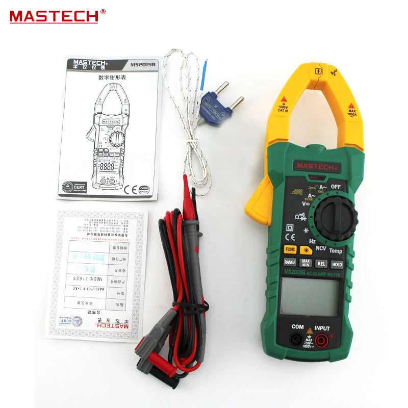 

Mastech MS2015B Digital Clamp On Meter Meters Frequency Resistance Capacitance Multimeter