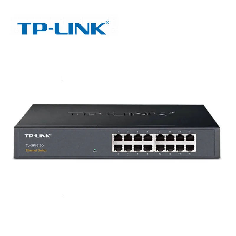 TP Link TL SF1016D 16 портовый Быстрый переключатель RJ45 10/100 Мбит/с металлический сетевой