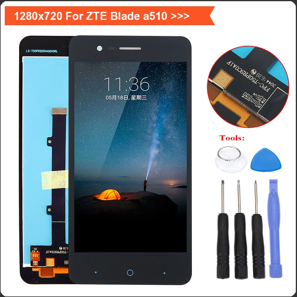 For ZTE Blade a510 LCD Display Touch Screen Digitizer glass Assembly