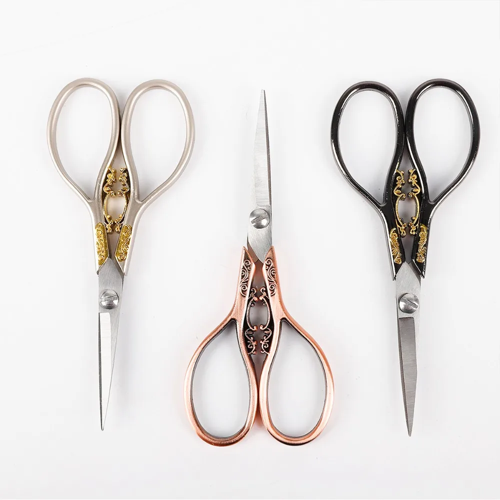

Sewing Tools 1Pcs 10.6cm Antique Style Sewing Scissors Stainless Steel Tailor Scissors Household Tailor Scissor For Needlework
