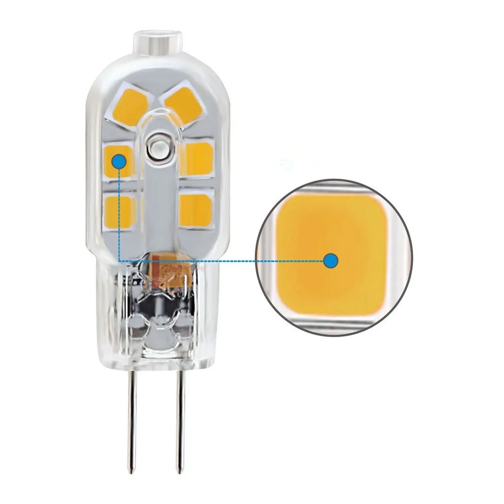 G4 светодиодный лампы, Би-Булавки База, 20 Вт галогенные лампы эквивалент, DC 12 Вольт, теплый белый/белый 3000 К, 6000 К 360 градусов