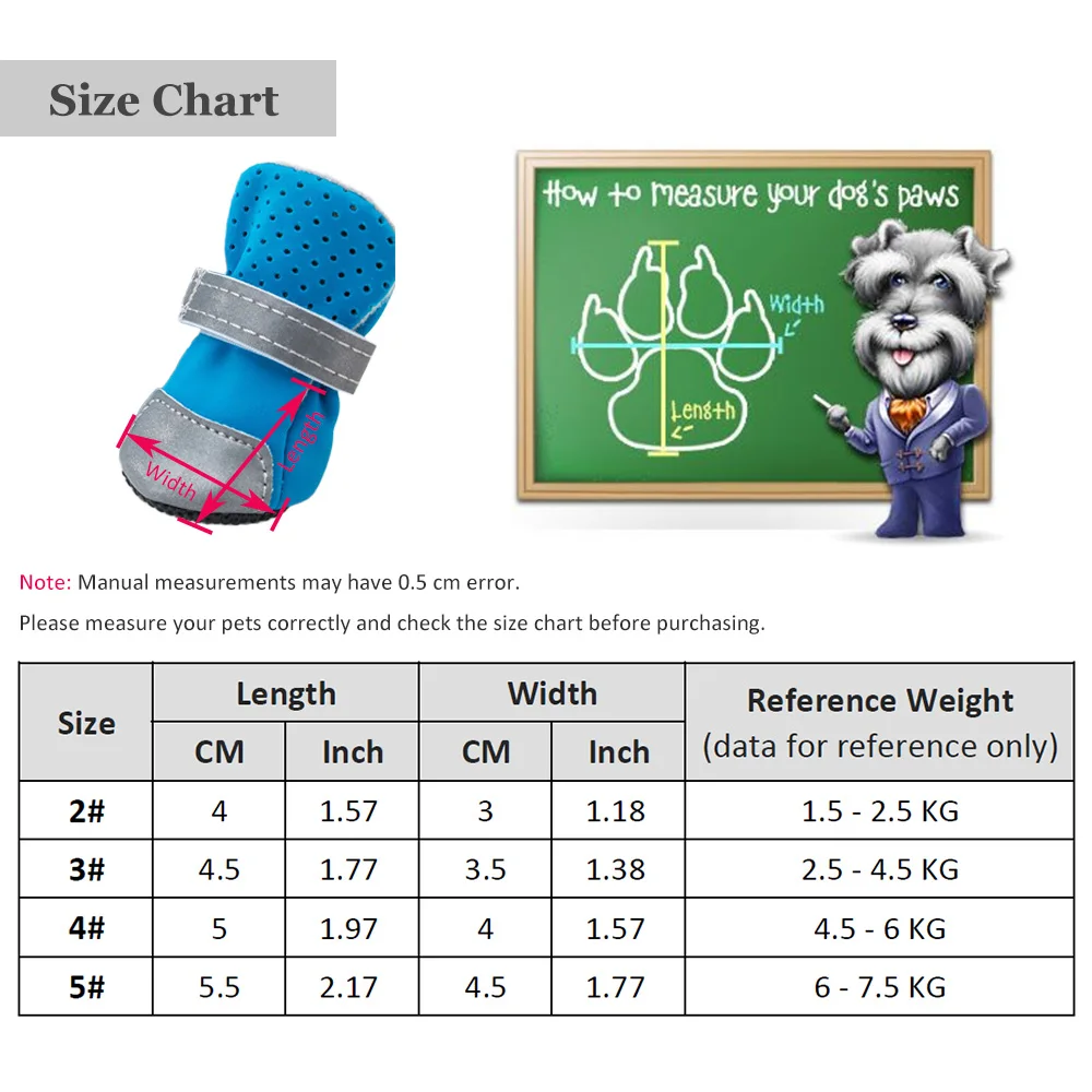Зимняя обувь для собак дышащие ботинки для домашних животных для собак противоскользящая светящаяся обувь водонепроницаемые носки для чихуахуа маленьких и средних собак