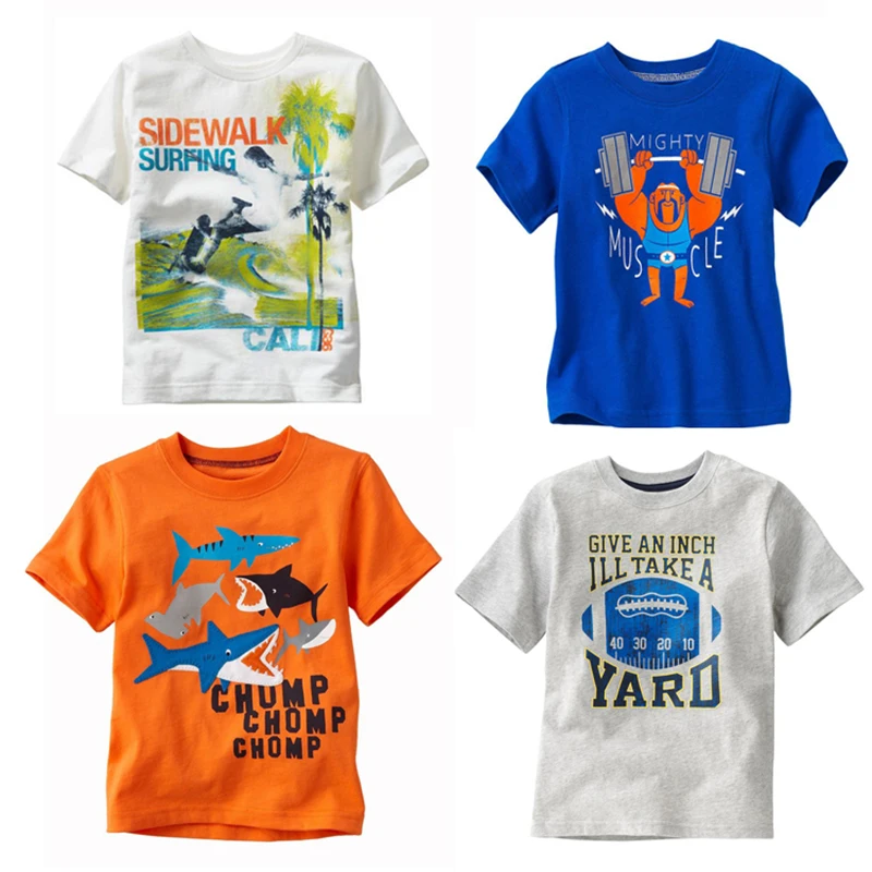 

New Summer Kids Clothes Children Clothing Boys T Shirt Cotton Top Baby Boy Clothes Toddler Boy Clothing Short Sleeve T-shirt