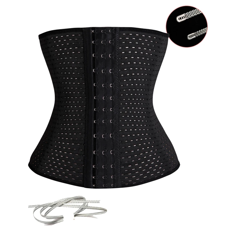 2018 Women Corset Workout Waist Trainer Cincher Girdle Glass Ladies Tummy Control Body Shaper Underbust Slimming Belt WeigthLoss