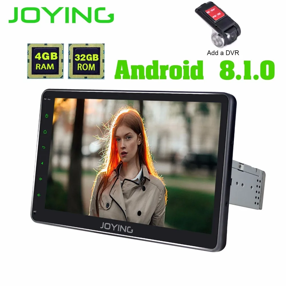 

JOYING single din car radio Android 8.1 4GB+32GB 1024*600 Octa Core car multimedia GPS DSP Fast Boot Split Screen SWC free DVR