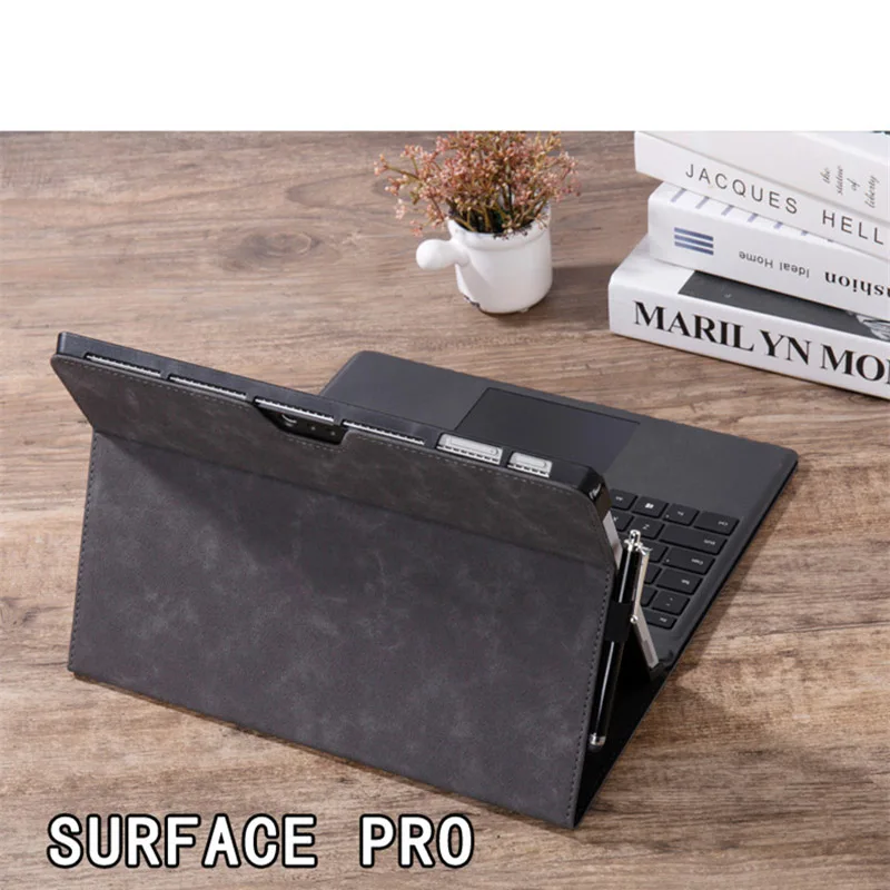 Планшетный ПК чехол для microsoft Surface Pro 4 5 6 из искусственной кожи Smart Sleever для Surface Pro 6 5 12,3 ''чехол для планшета защитная подставка