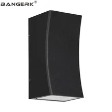 Открытый водонепроницаемый Светодиодный светильник для крыльца современный настенный светильник черный двойной настенный светильник светильники для сада прохода балконное освещение