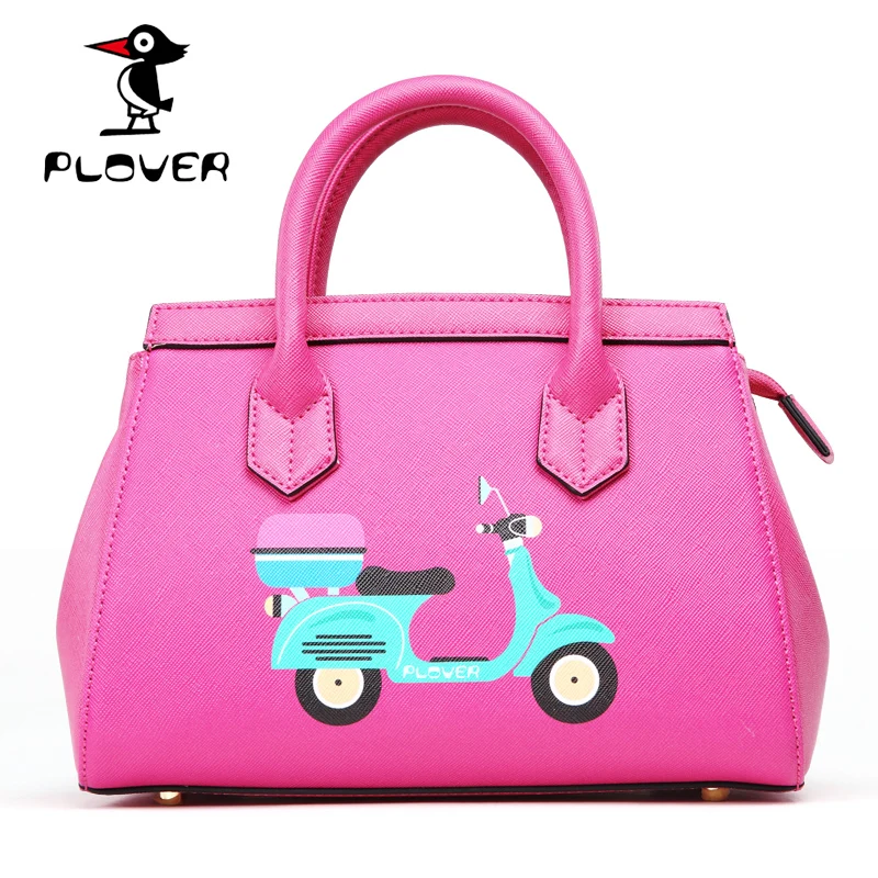 

PLOVER Women Leather Handbags Famous Brands Casual Totes Printing Shoulder Bags Women Crossbody Top-Handle Bags Bolsa Feminina