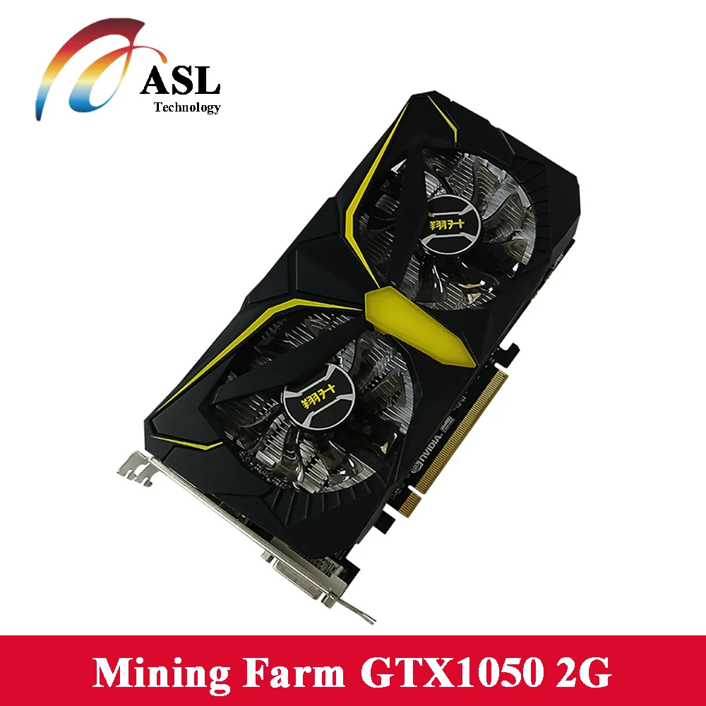 ASL видеокарта GeForce GTX1050 Warhawk 2 ГБ 128bit GDDR5 NVIDIA 7008 мГц 1354 1455 PCI Express 3 0 графика карта для
