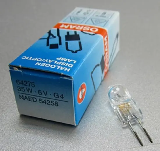 

osram 64275 35W 6V G4 Halogen display optic lamp 50hrs,LIF M/137 display optic