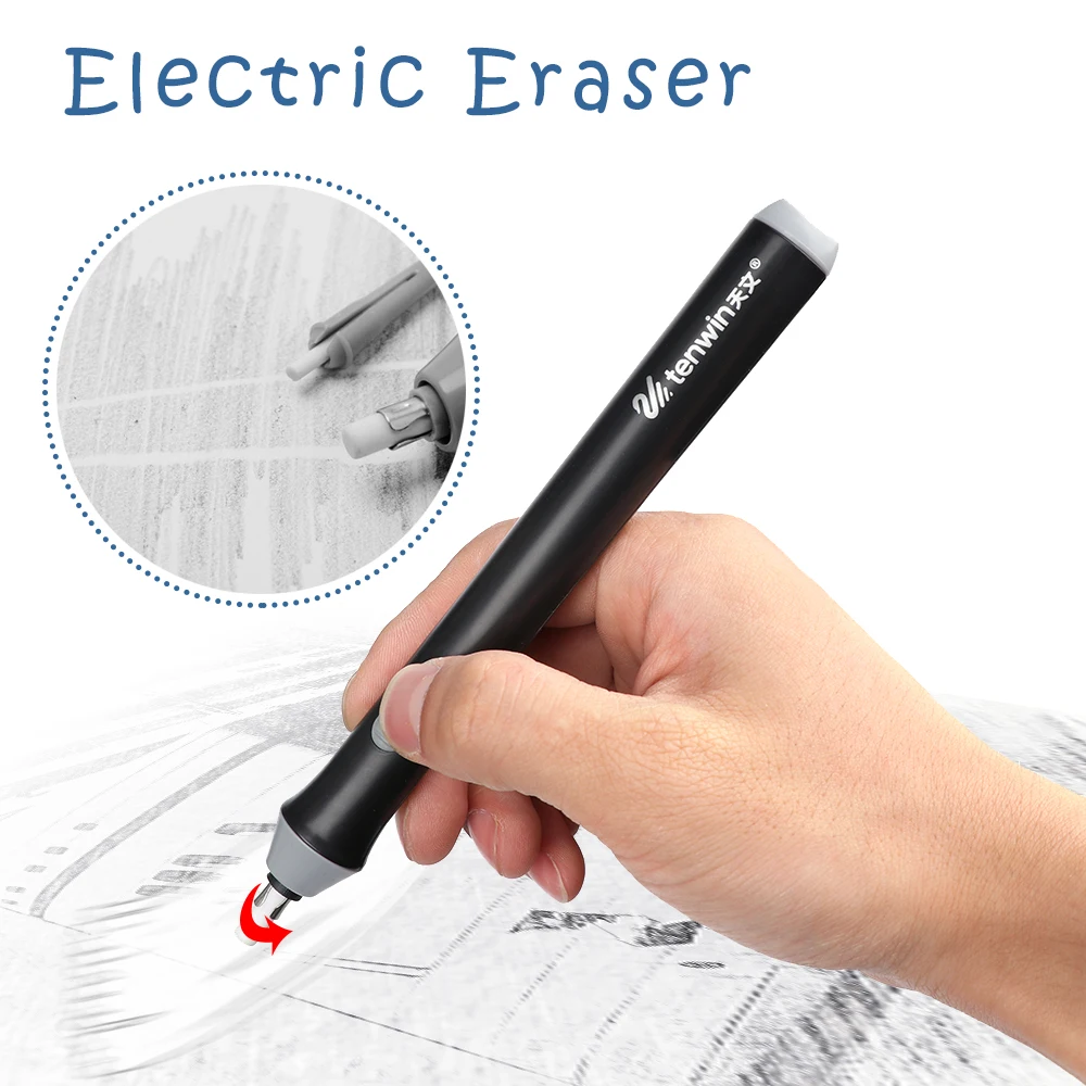 Fantastic Eraser Rubber Eraser Creative Electric Use Electronic Battery