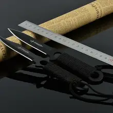 Профессиональный Открытый Дайвинг нож из нержавеющей стали 440C десантник леггинсы нож с фиксированным лезвием