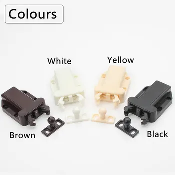 1pc 56x40mm Beetles Shape Push To Open Drawer Cabinet Door Catch Kitchen Cupboard Door Touch Latch of Various Color Release ABS