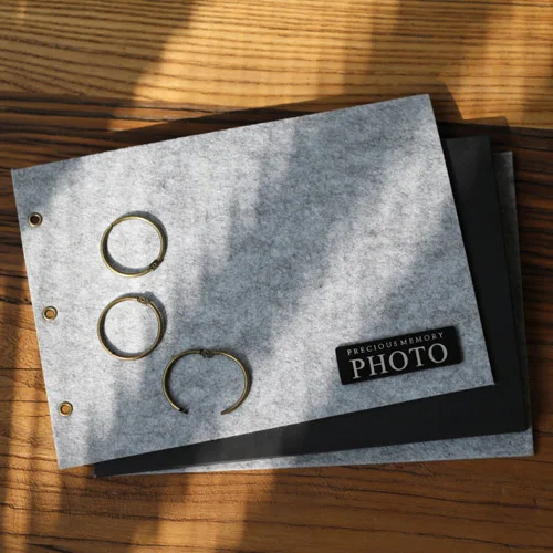 DIY фотоальбом черная войлочная приклейка креативная серия ручных влюбленных
