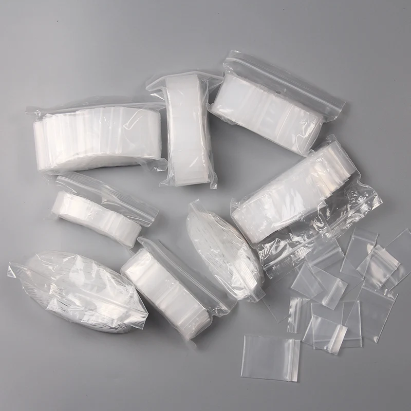 100 шт мини-пакеты на молнии пластиковые упаковочные пакеты маленькие пластиковые пакеты на молнии Ziplock сумка Ziplock упаковка для таблеток Большие размеры