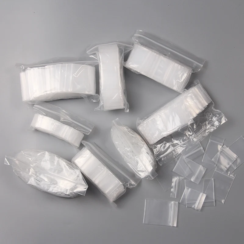  Small Plastic Bags, 300 PCS Mini Baggies, 3 Assorted