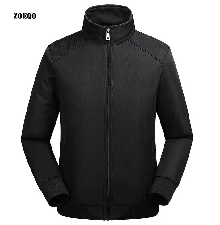 

ZOEQO Mens Jacket and Coat Spring Autumn Jacket Men Casual Solid Zipper Hombre overcoat jacket veste homme