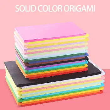 

Color Printing Paper Copy Paper Cut Children DIY Handmade Origami 100 Sheets Colored A4 Multicolour Uncoated Paper 10 Colors