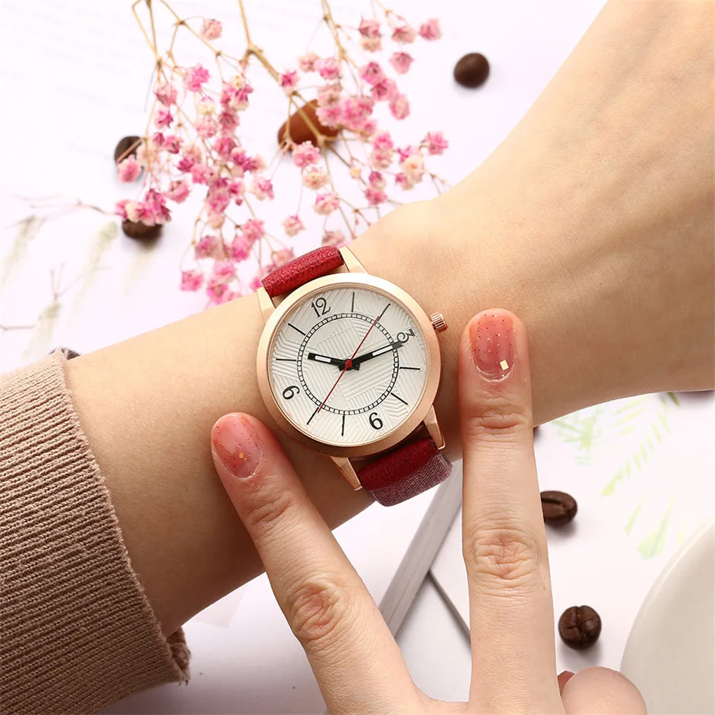 Новые простые женские кварцевые часы темпераментные повседневные часы женские модели женские часы нарядные часы украшения для вечеринки, подарки женские