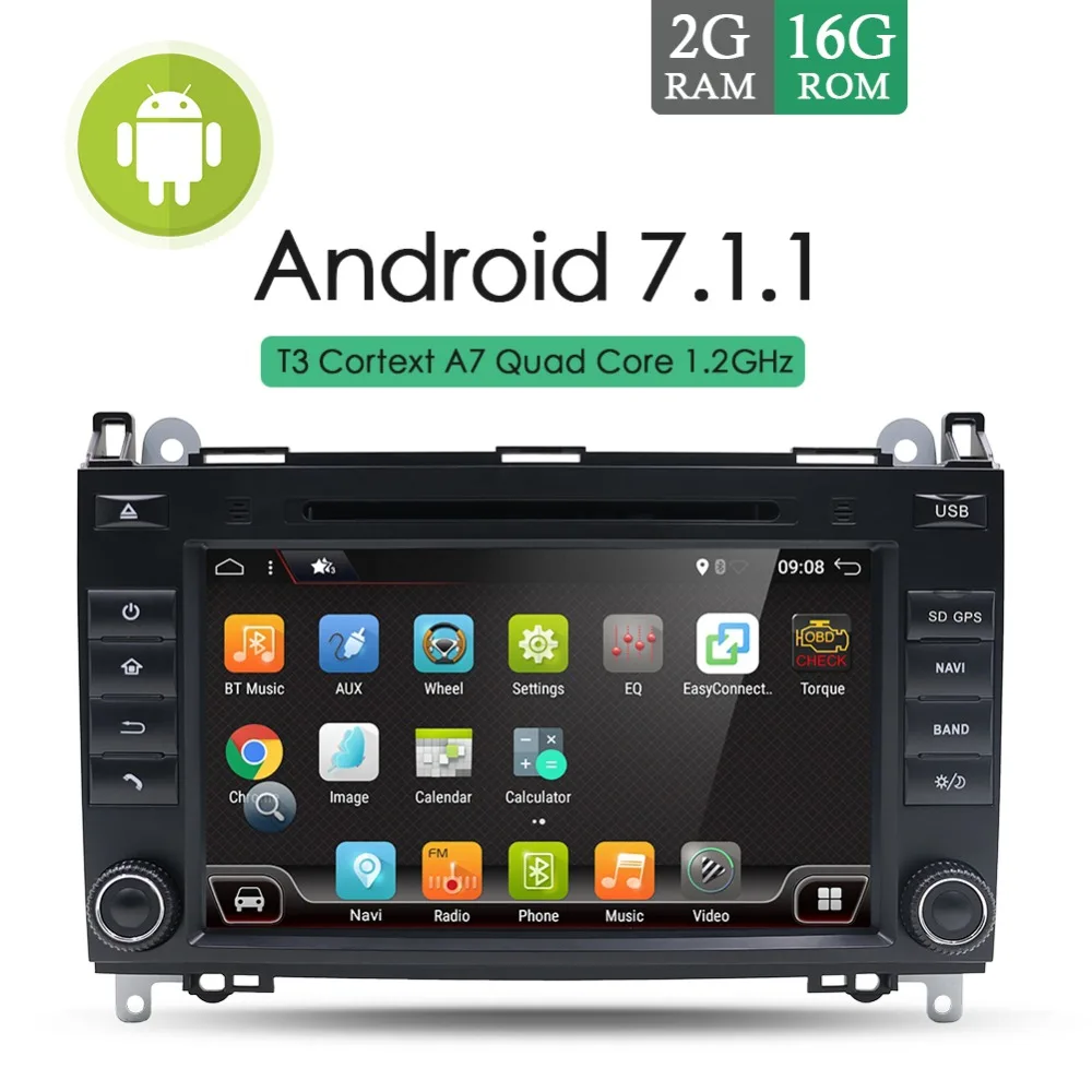 

Bosion 2din Car Radio DVD Player for Benz B200 Sprinter Viano Android 7.1 Quad Core USB GPS Navigation Bluetooth WIFI Multimedia